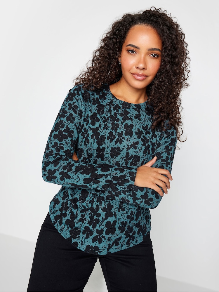 M&Co Blue Petite Jumper - Image 4 of 4 M&Co Blue Petite Jumper - Image 4 of 4