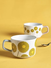MissPrint Multi Meadow Pink/Grey Mug Set - Image 1 of 3