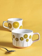 MissPrint Multi Meadow Pink/Grey Mug Set - Image 2 of 3