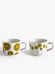 MissPrint Multi Meadow Pink/Grey Mug Set - Image 3 of 3