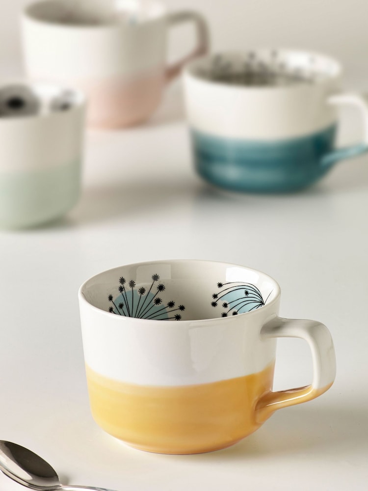MissPrint Set of 2 Multi Dandelion Mugs - Image 1 of 3
