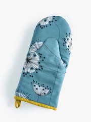 MissPrint Blue Dandelion Single 100% Cotton Oven Glove & Apron Set - Image 3 of 5