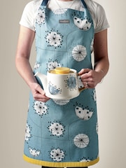 MissPrint Blue Dandelion Single 100% Cotton Oven Glove & Apron Set - Image 5 of 5