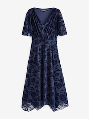 Scarlett & Jo Dark Blue Julie Hanky Hem Dress - Image 5 of 5