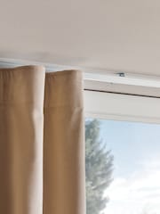 Brushed Silver Track Curtain Pole - Image 1 of 4