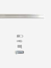 Brushed Silver Track Curtain Pole - Image 4 of 4