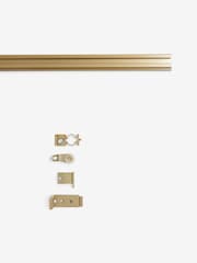 Antique Brass Track Curtain Pole - Image 4 of 4