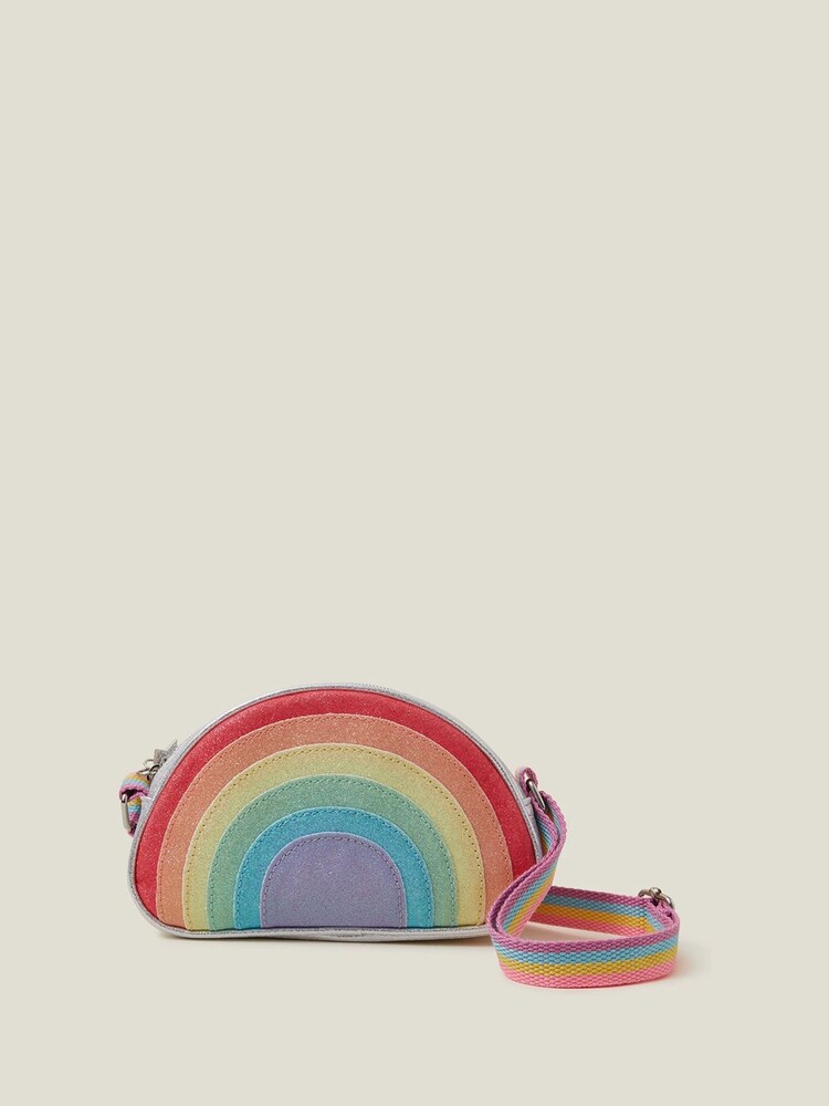 Angels by Accessorize Pink Girls Rainbow Cross-Body Bag - Image 1 of 2