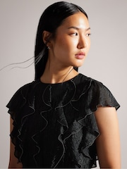 Платье макси с металлической оборкой Ted Baker Hazzie - Изображение 3 из 5