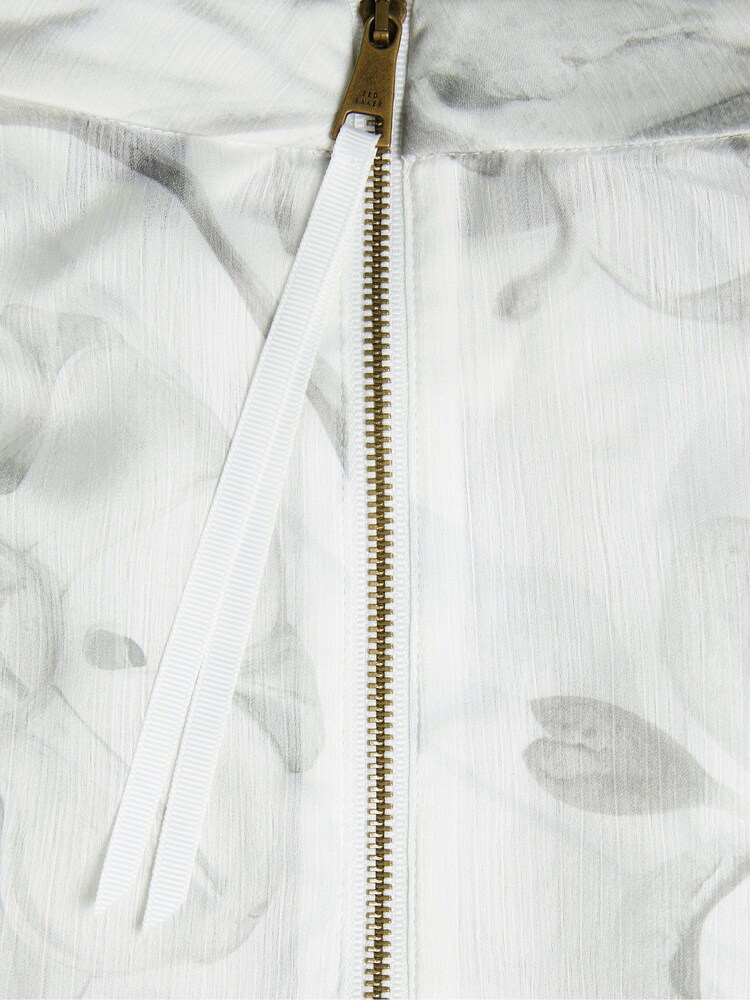 Ted Baker Cream Lilioh High Neck Balloon Sleeve Blouse - Image 6 of 6