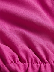 Ted Baker Pink Comus Midi Shirt Dress With Gathered Neck - Image 5 of 5