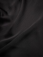 Ted Baker Black Akane Draped Neck Detail Midi Dress - Image 5 of 5