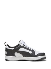 Puma White Rebound V6 Lo Youth Trainers - Image 1 of 5