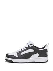 Puma White Rebound V6 Lo Youth Trainers - Image 2 of 5