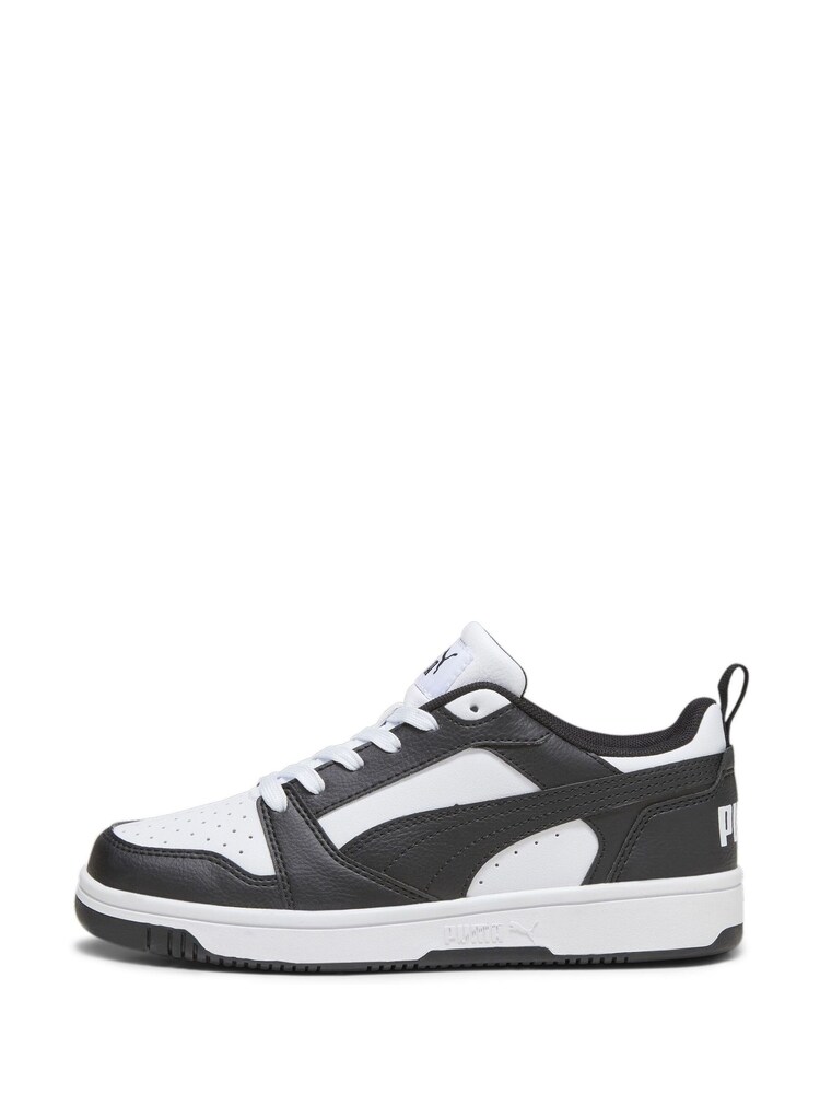 Puma White Rebound V6 Lo Youth Trainers - Image 2 of 5