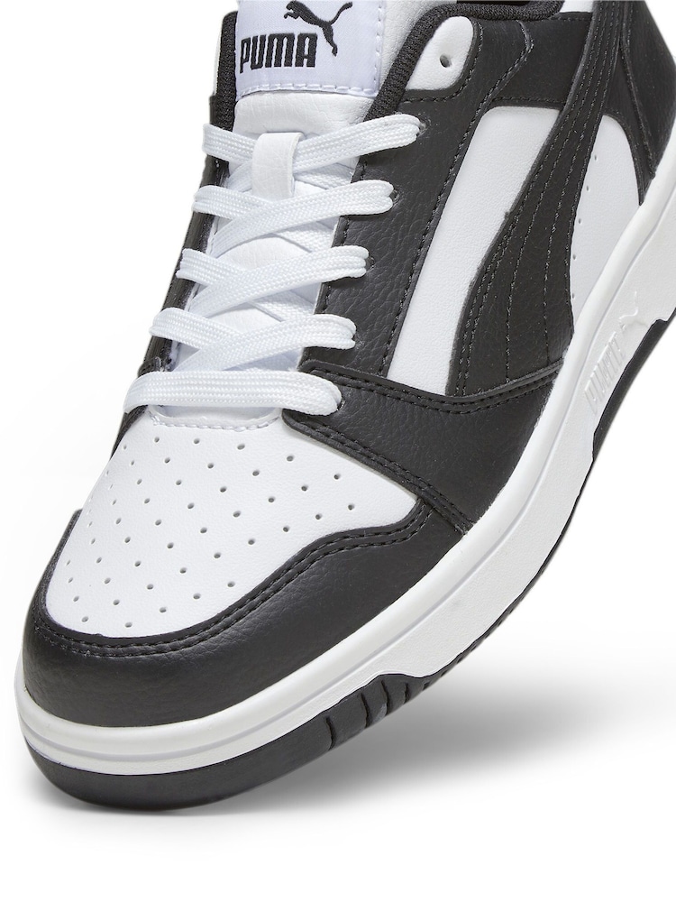 Puma White Rebound V6 Lo Youth Trainers - Image 6 of 6 Puma White Rebound V6 Lo Youth Trainers - Image 6 of 6