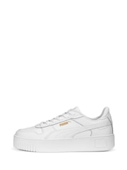 Puma White Womens Carina Street Trainers - Image 1 of 6