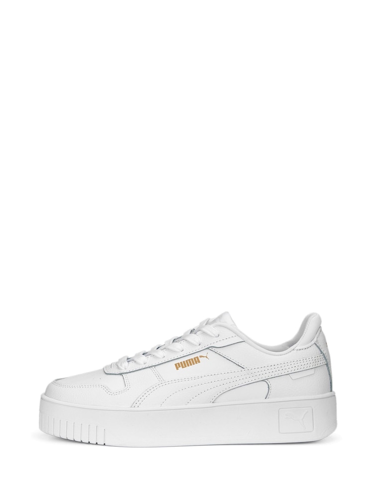 Puma White Womens Carina Street Trainers - Image 1 of 6