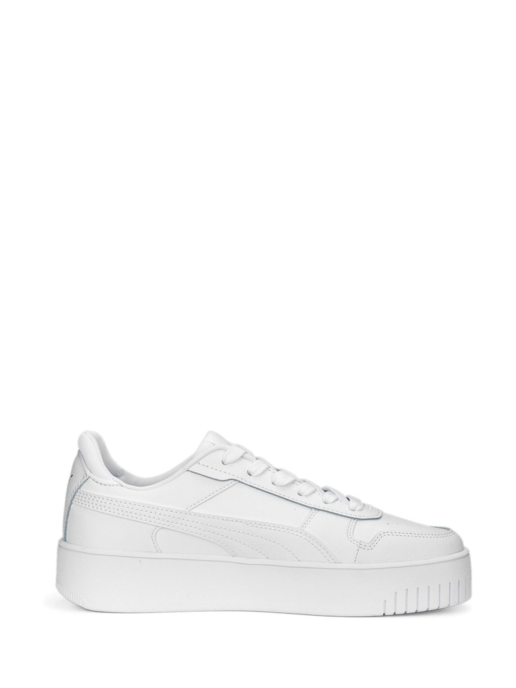 Puma White Womens Carina Street Trainers - Image 2 of 6