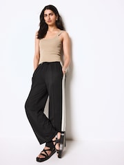 Neutral Brown Linen Square Neck Vest - Image 3 of 6