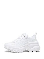 Puma off White Womens Cilia Wedges Trainers - Image 2 of 6