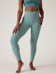 Athleta Green Salutation Cinch 7/8 Pocket Leggings - Image 2 of 5