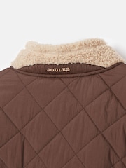 Joules Kids' Eddington Brown & Natural Zip Through Fleece Jacket - Image 6 of 6