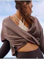 Athleta Beige Presence Twist Sweatshirt - Image 7 of 8