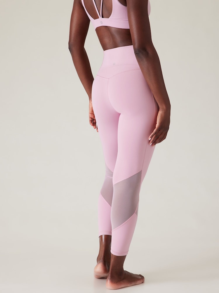 Athleta Pink Salutation Stash 7/8 Leggings - Image 2 of 5 Athleta Pink Salutation Stash 7/8 Leggings - Image 2 of 5
