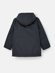 Joules Kids' Ultimate Navy Blue Waterproof Coat with Quilted Lining - Image 2 of 6