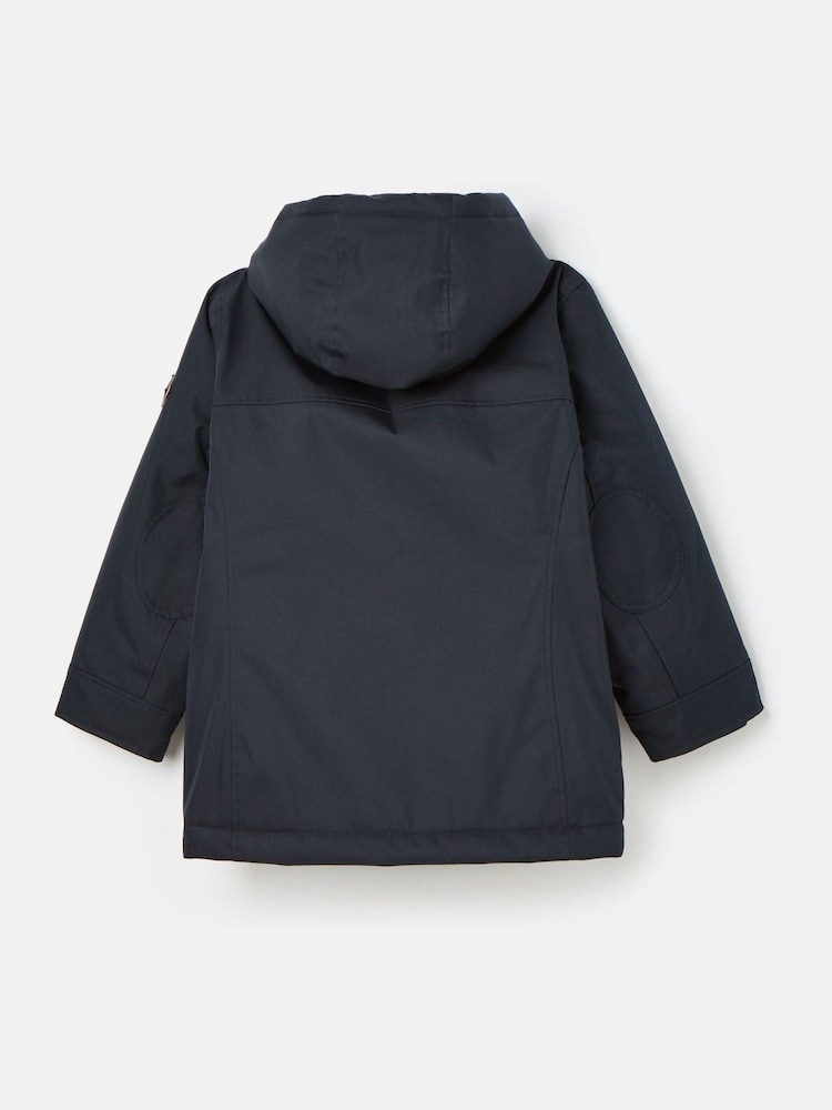 Joules Kids' Ultimate Navy Blue Waterproof Coat with Quilted Lining - Image 2 of 6
