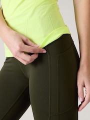 Athleta Green Momentum Seamless Tee - Image 6 of 7