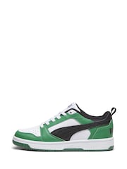 Puma Ivory White Rebound V6 Lo Youth Trainers - Image 1 of 6