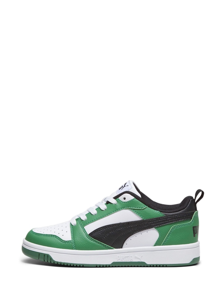 Puma Ivory White Rebound V6 Lo Youth Trainers - Image 1 of 6