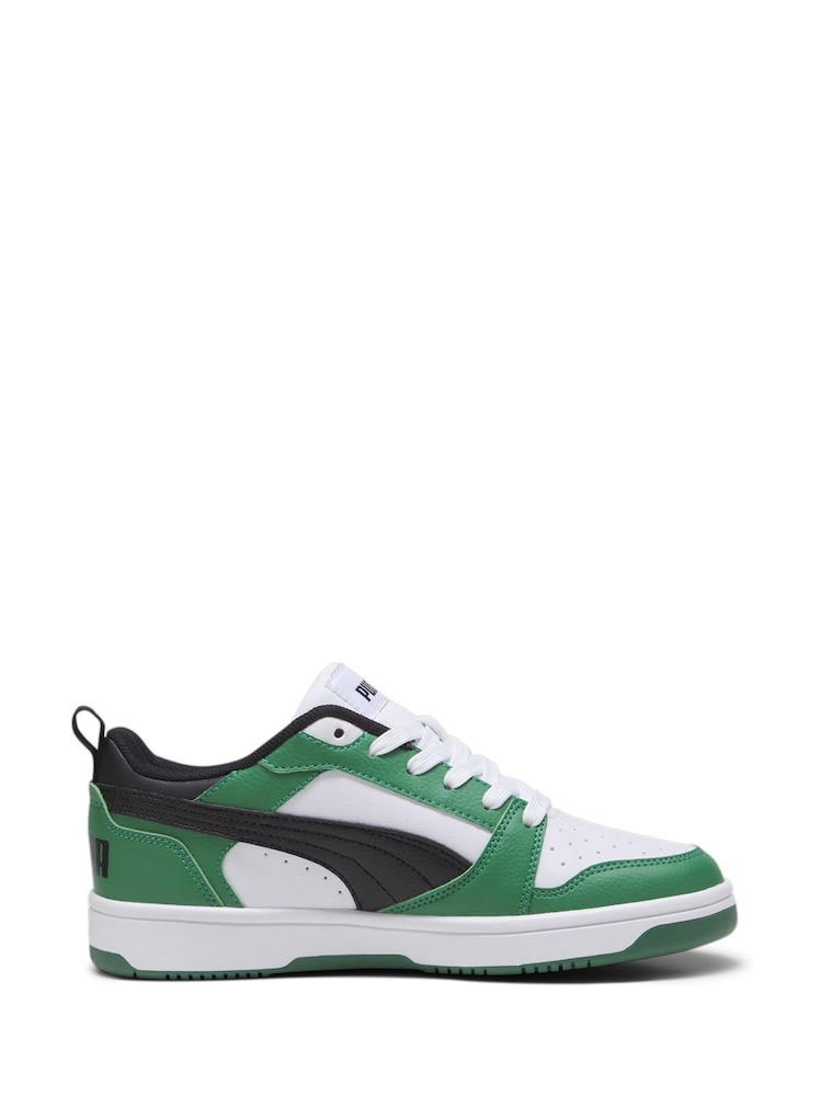 Puma Ivory White Rebound V6 Lo Youth Trainers - Image 2 of 6