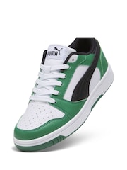 Puma Ivory White Rebound V6 Lo Youth Trainers - Image 5 of 6