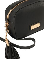 Laura Ashley Black Medium Camera Bag With Tassel - Image 4 of 5