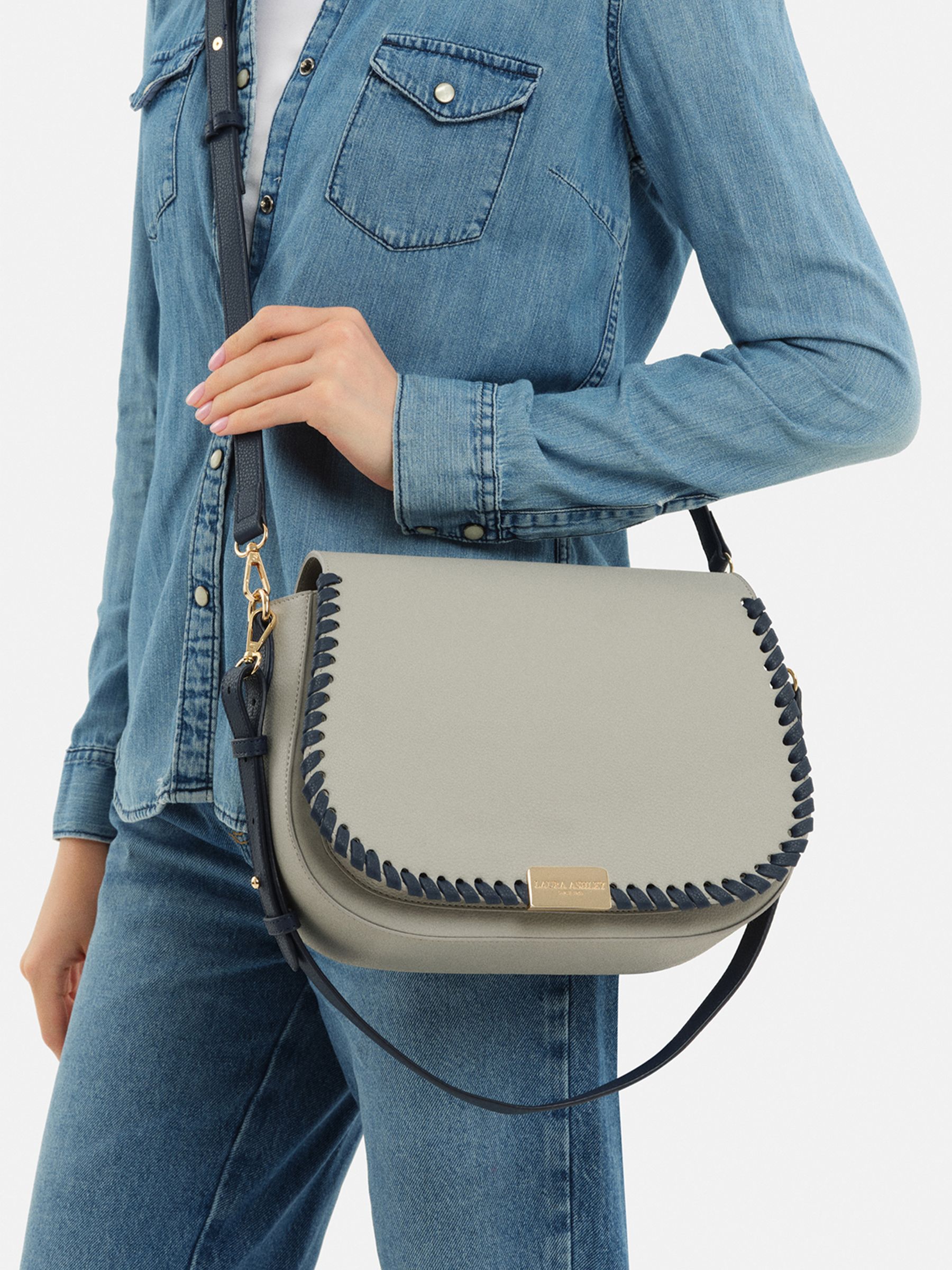 Buy Laura Ashley Blue Small Shoulder Bag from Next Luxembourg