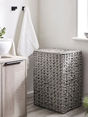 Grey Hepworth Wicker Hamper Laundry - Image 1 of 4