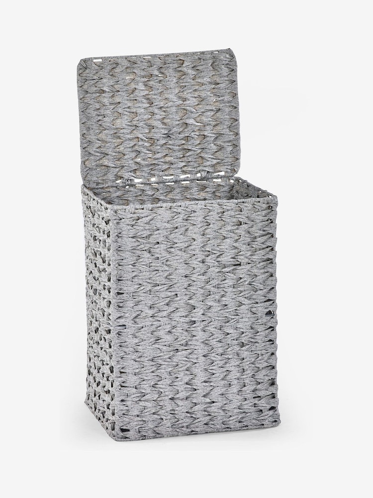 Grey Hepworth Wicker Hamper Laundry - Image 3 of 4
