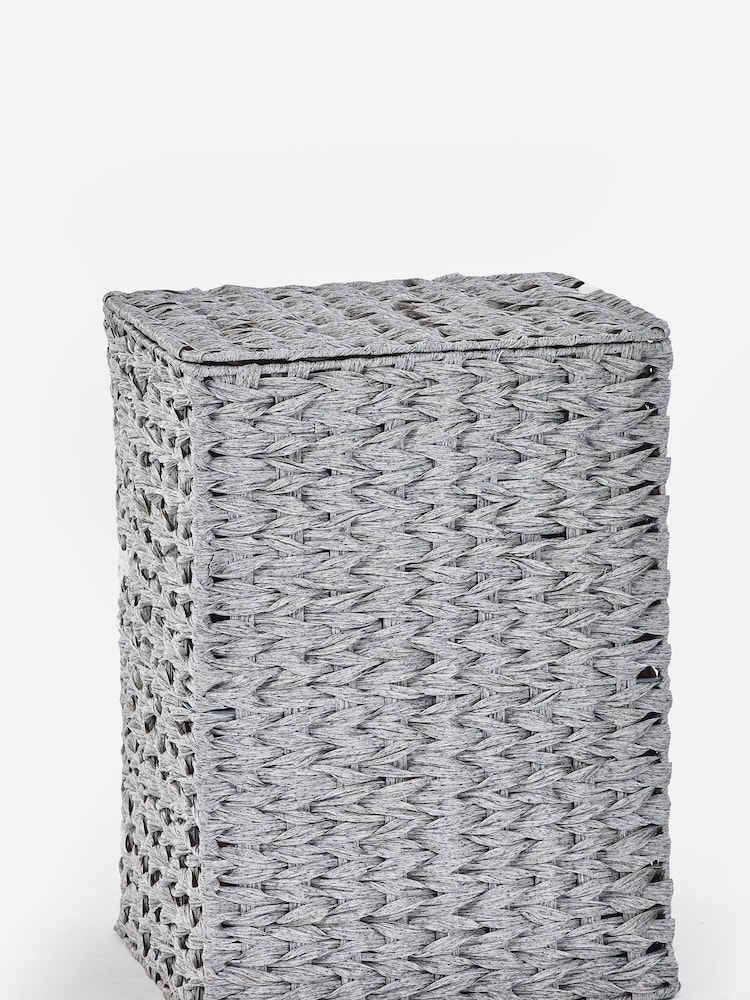 Grey Hepworth Wicker Hamper Laundry - Image 4 of 4