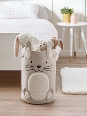 Rabbit Grey Felt Character Bag Laundry Basket - Image 2 of 4