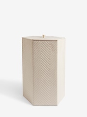 Natural Madison Velvet Hexagon Laundry Basket - Image 4 of 4