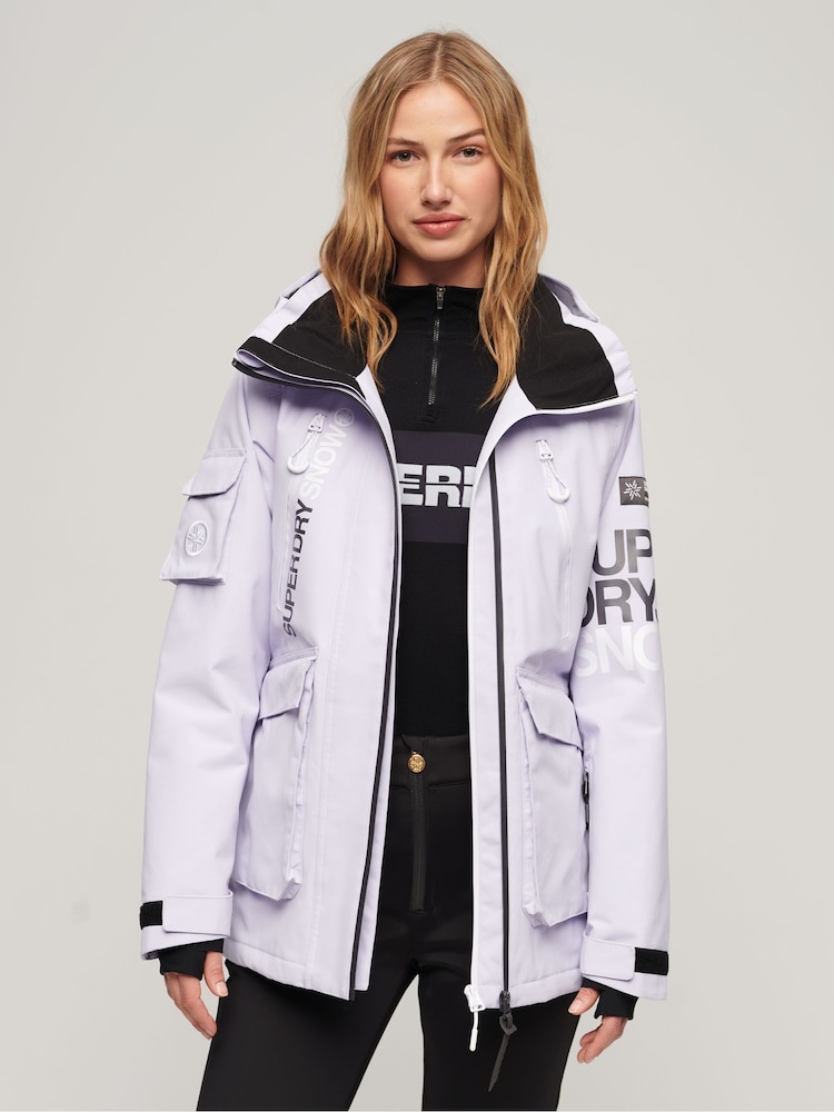 Superdry Purple Ultimate Rescue Ski Jacket - Image 1 of 5