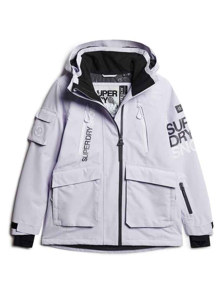 Superdry Purple Ultimate Rescue Ski Jacket - Image 5 of 5