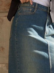 Threadbare Vintage Denim Maxi Skirt - Image 4 of 4