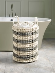 Sage Green Bobble Laundry Basket - Image 1 of 5