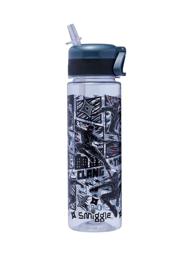 Smiggle Black Realm Plastic Drink Bottle 650ML - Image 1 of 2