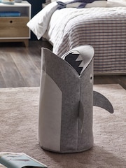 Shark Grey Felt Character Bag Laundry Basket - Image 3 of 6