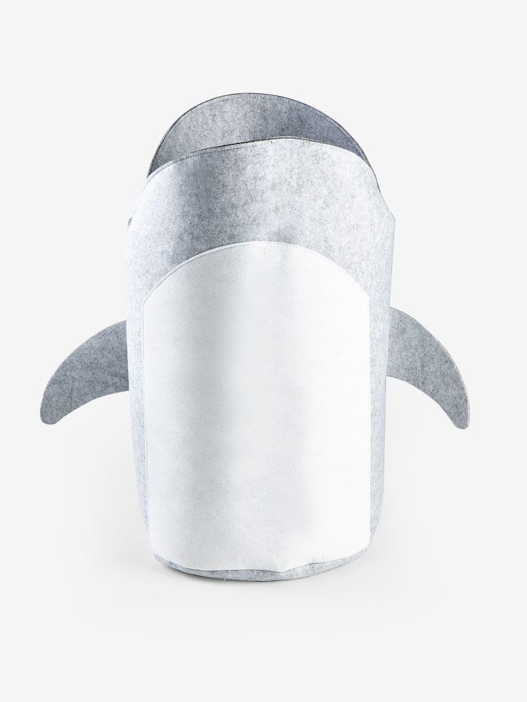 Shark Grey Felt Character Bag Laundry Basket - Image 6 of 6